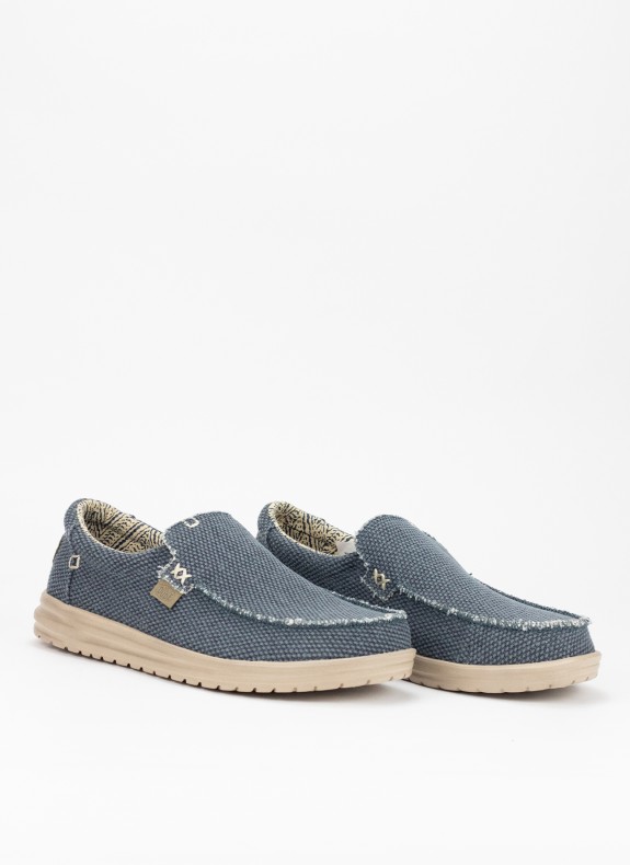 Chaussures Dude Mikka tressées bleues