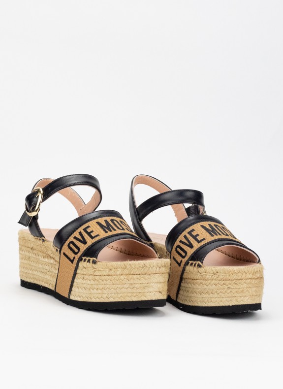Sandalias Love Moschino JA16296 preto