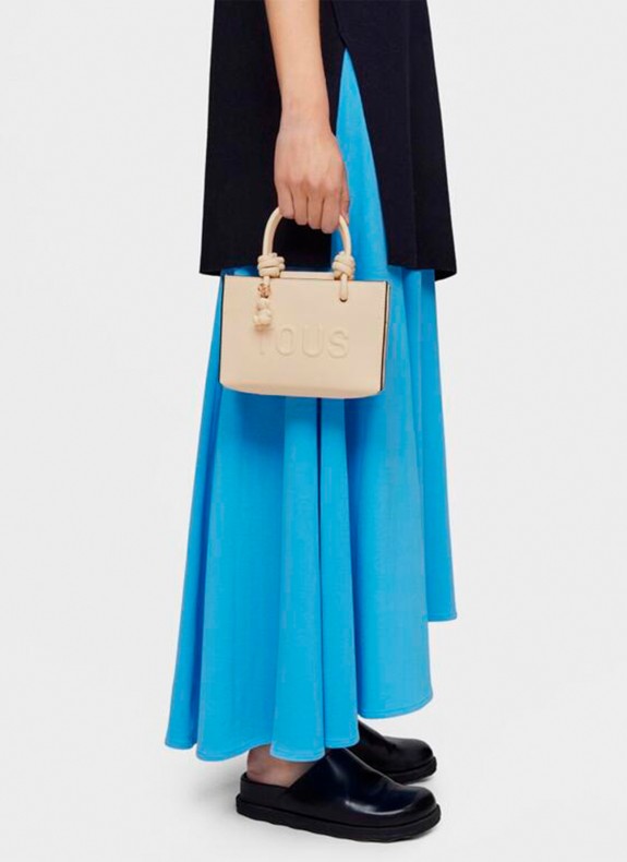 Mini bolso horizontal Tous La Rue New beige