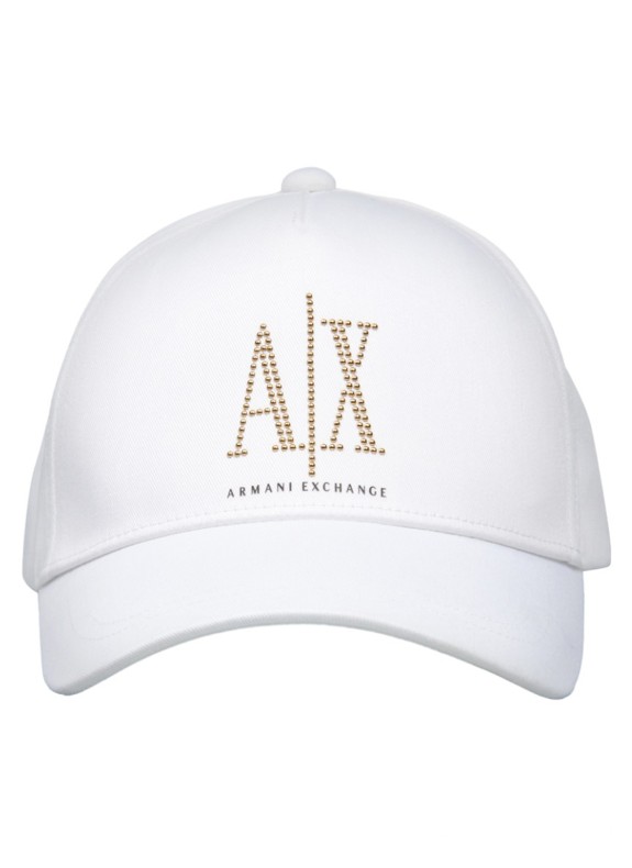 Gorra Armani EA7 Beaded logo application baseball cap blanco