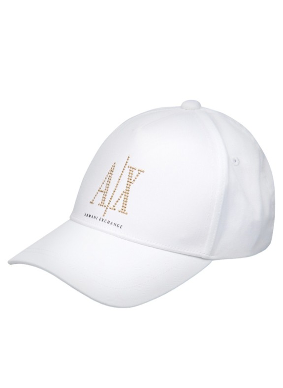 Gorra Armani EA7 Beaded logo application baseball cap branco