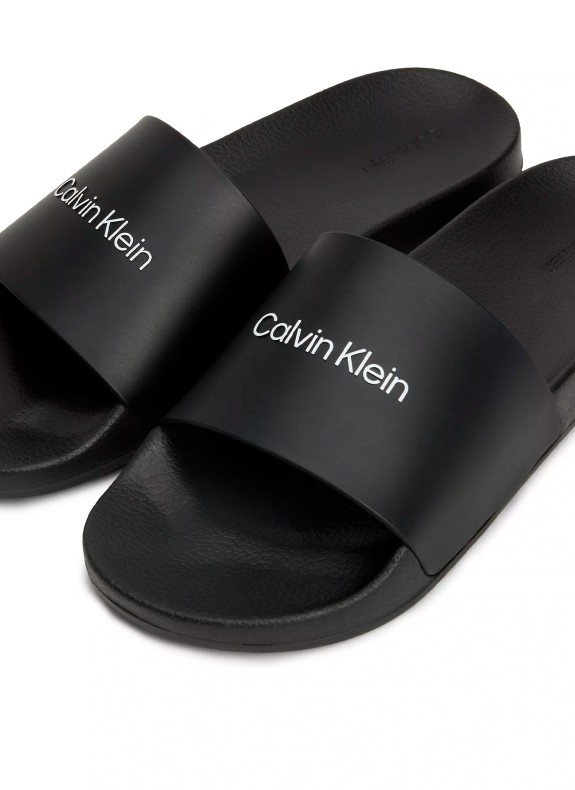 Chancla Calvin Klein Pool Slide Rubber negro