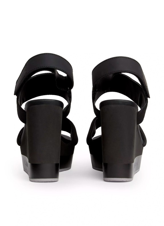 Sandalias Calvin Klein Wedge Sandal Webbing In MR negro