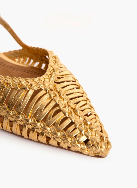Zapatos Keslem Mule Cuerda oro