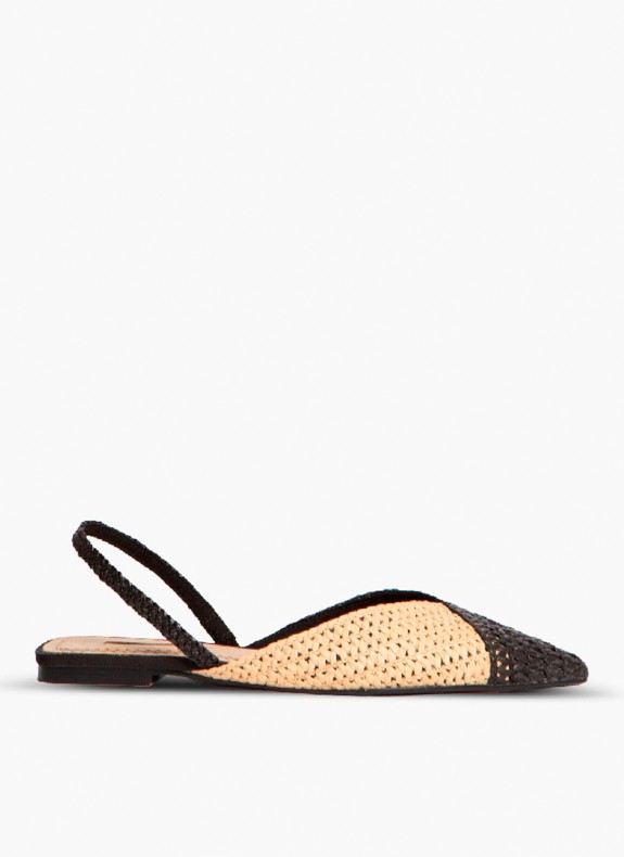 Sapatos Keslem Mule Yute preto