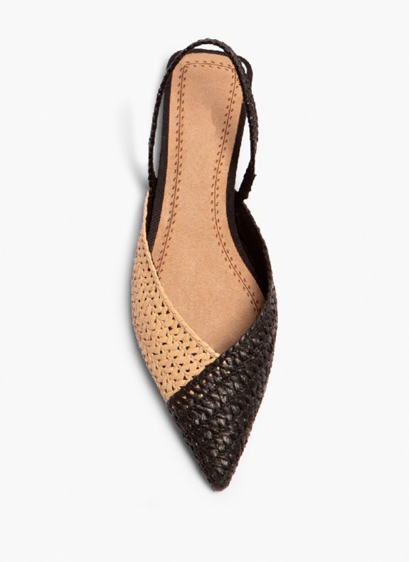 Keslem Mule Yute schwarze Schuhe