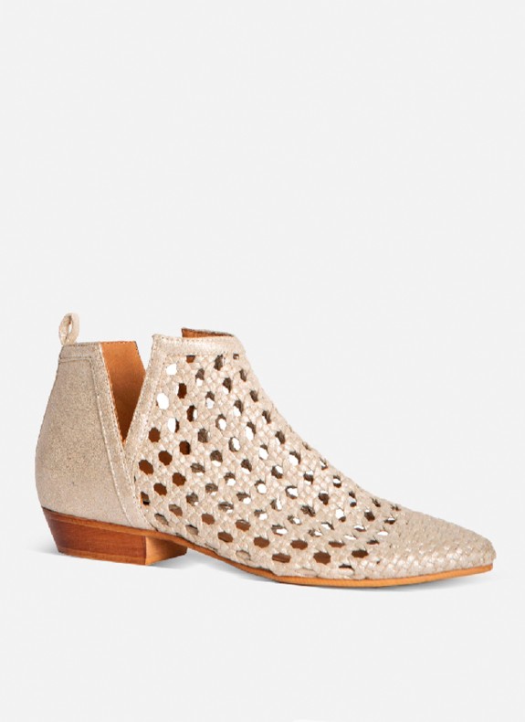 Botines Keslem Campero Picado plata