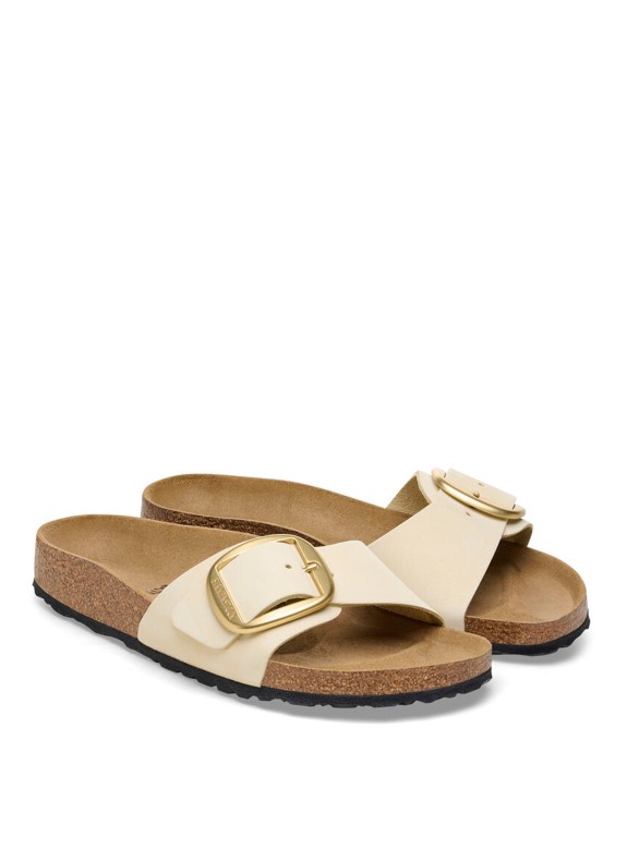 Sandales Birkenstock Madrid Big Buckle Lenb beige