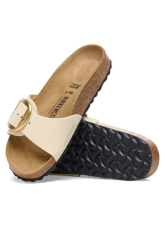 Sandalias Birkenstock Madrid Big Buckle Lenb beige