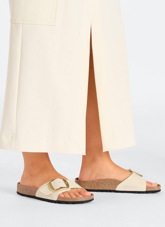 Sandales Birkenstock Madrid Big Buckle Lenb beige