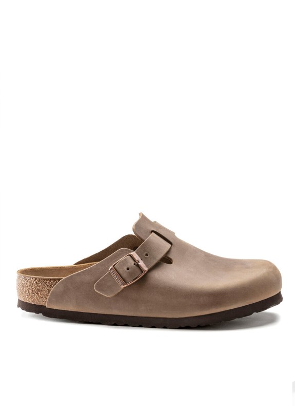 Sabots Birkenstock Boston Leoi marron