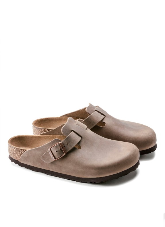 Sabots Birkenstock Boston Leoi marron