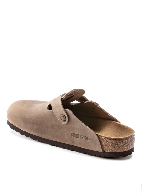 Zuecos Birkenstock Boston Leoi marrón