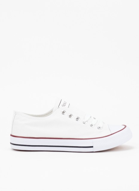 Chaussures KESLEM en blanc et rouge pour femme