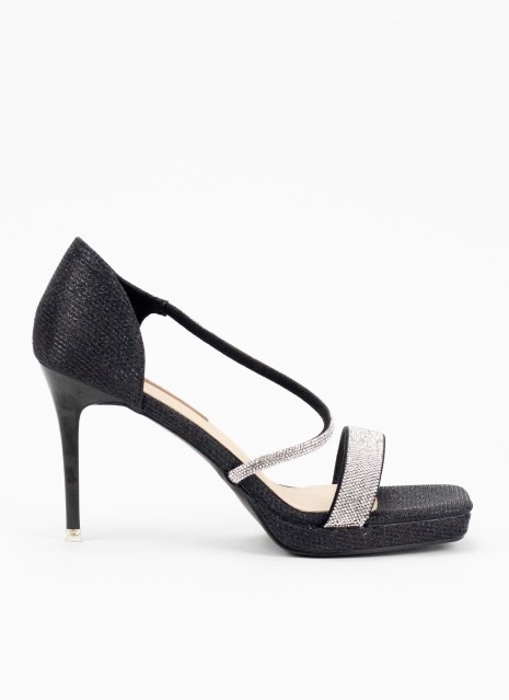 Sandale Keslem Habillée Haute noire