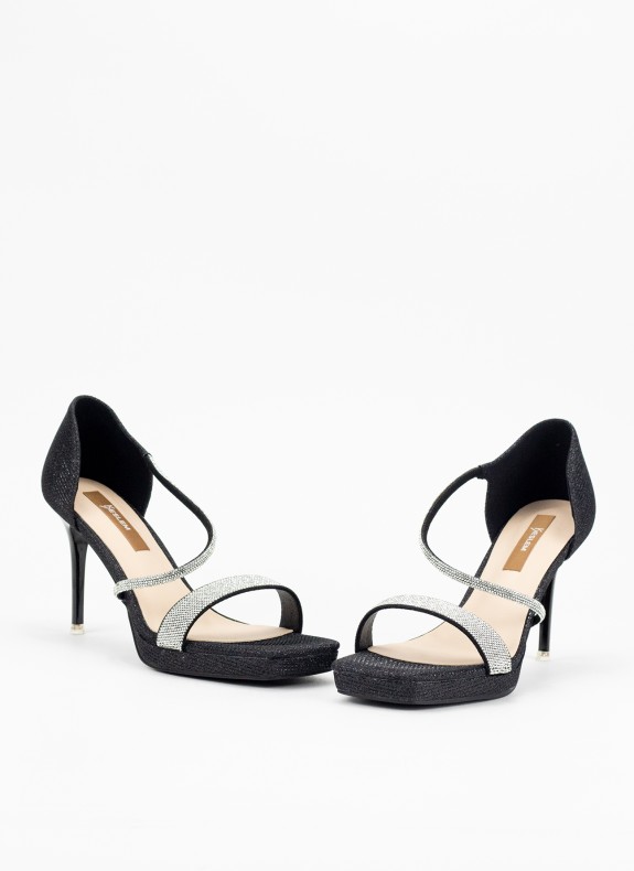 Sandalia Keslem Schwarz High Dress Up