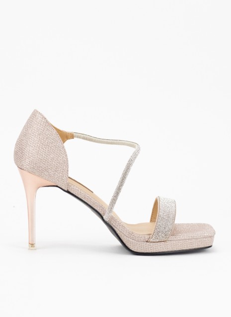 Sandalia Keslem Dress Up High Platinum