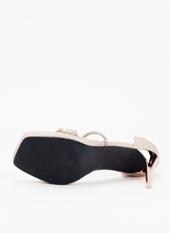 Sandalia Keslem Vestir Alta platina