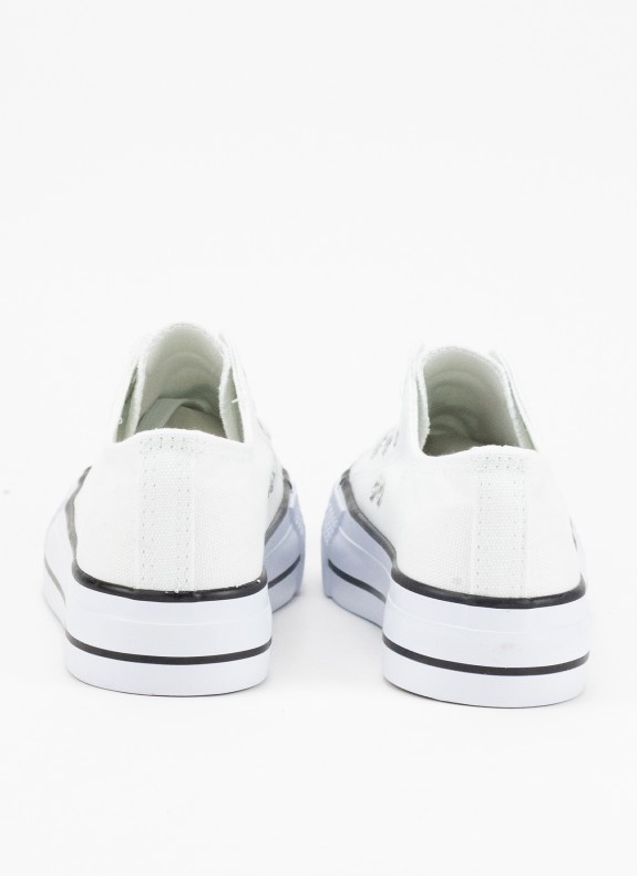 Keslem Scarpe Medium Piattaforma Bianco Lone