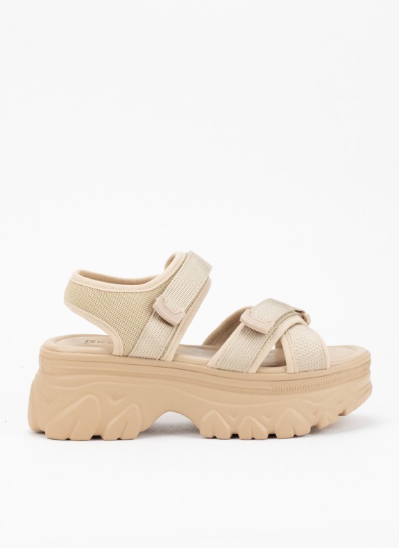Sandalias Keslem Platform beige