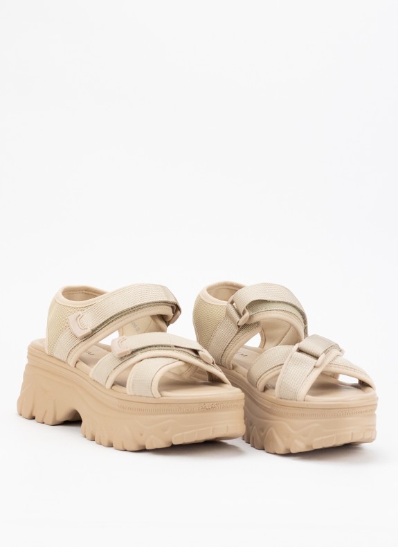 Sandales Keslem Plateforme beige