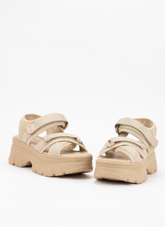 Sandales Keslem Plateforme beige