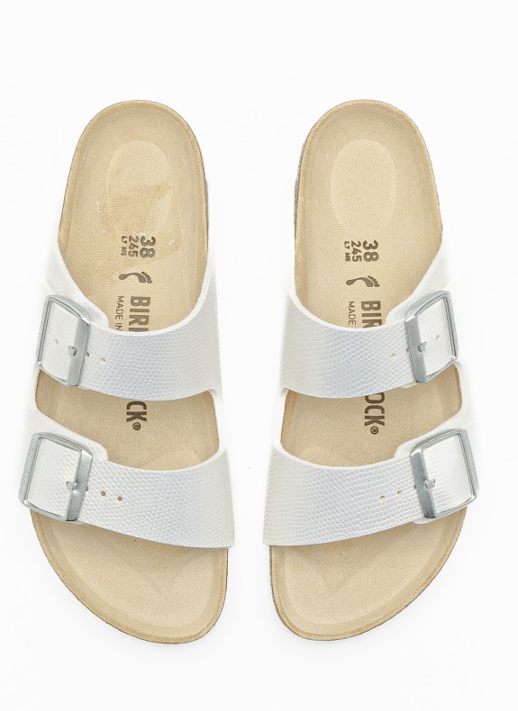 Sandales Birkenstock Arizona BS blanches