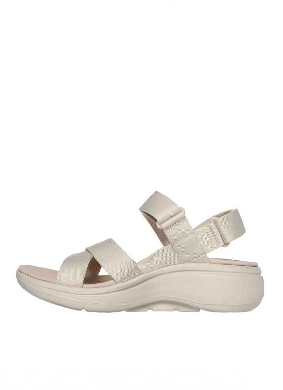 Sandalias Skechers Go Walk Arch Fit beige