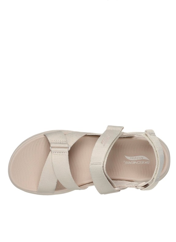 Sandalias Skechers Go Walk Arch Fit beige
