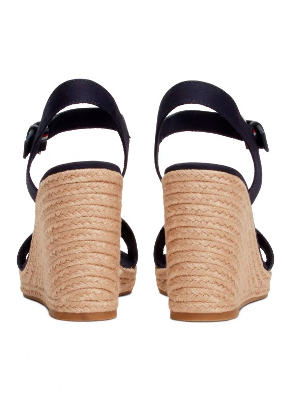 Sandales Tommy Hilfiger Mono Webbing High Wedge Sandal marine