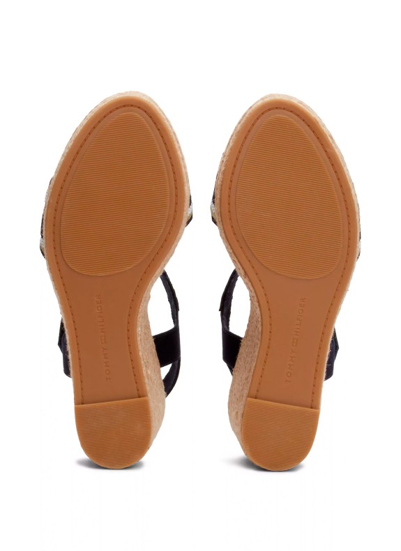 Sandalias Tommy Hilfiger Mono Webbing High Wedge Sandal marino