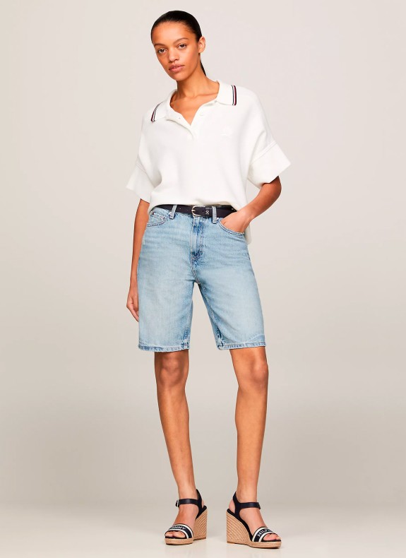 Sandalias Tommy Hilfiger Mono Webbing High Wedge Sandal marino