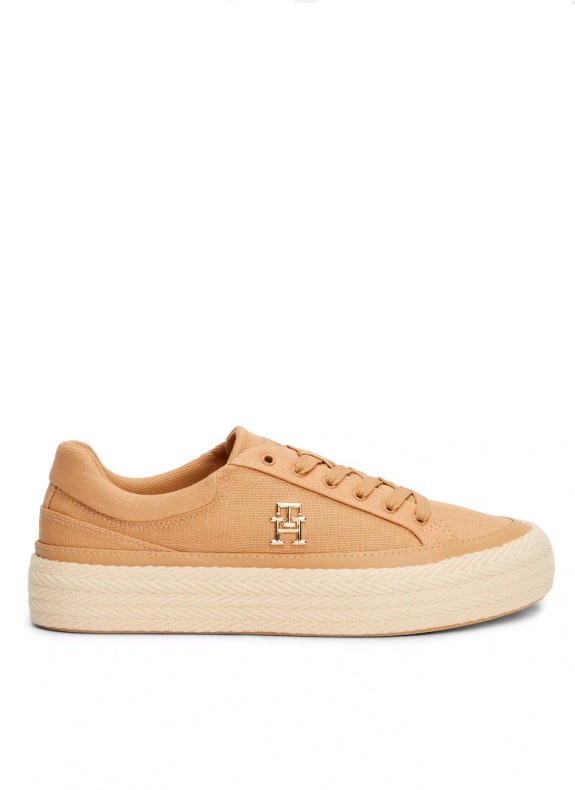 Zapatillas Tommy Hilfiger Vulc Sneaker Linnen taupe