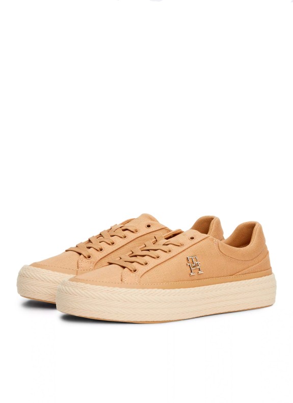 Zapatillas Tommy Hilfiger Vulc Sneaker Linnen taupe