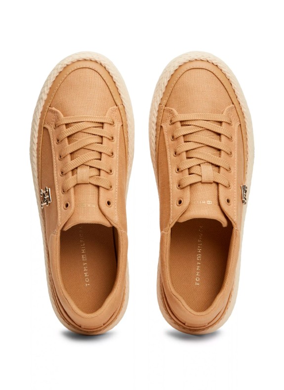 Zapatillas Tommy Hilfiger Vulc Sneaker Linnen taupe