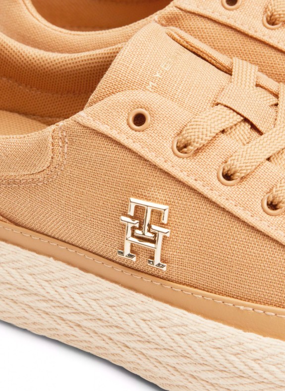 Zapatillas Tommy Hilfiger Vulc Sneaker Linnen taupe