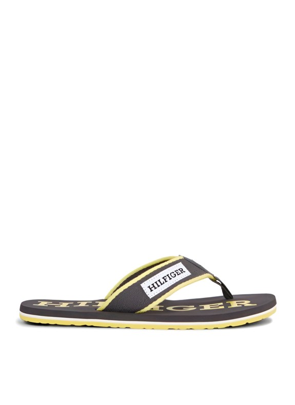 Chantro Tommy Hilfiger Patch Hilfiger Strand Sandal kaki