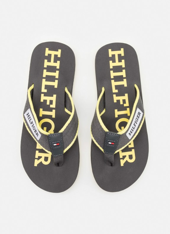 Chancla Tommy Hilfiger Patch Hilfiger Beach Sandal kaki
