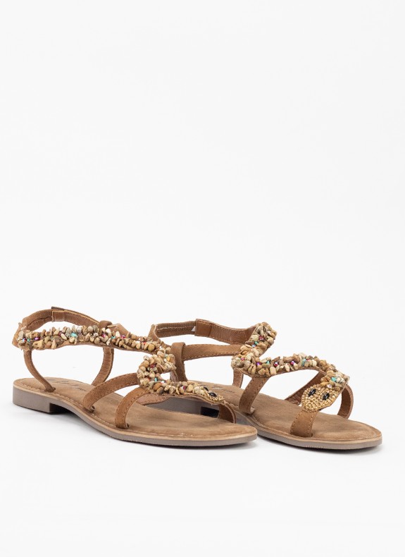 Sandale KESLEM CHAUSSURE en couleur stream tan suede pour femme