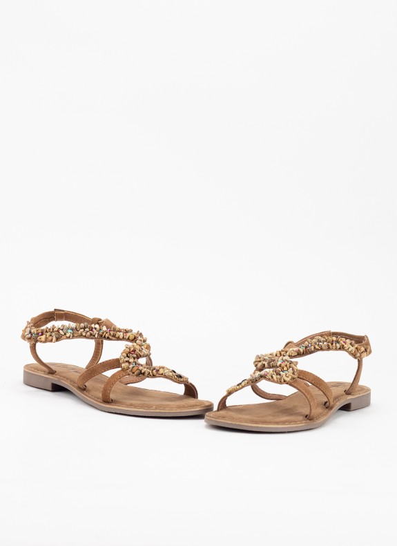 Sandale KESLEM CHAUSSURE en couleur stream tan suede pour femme