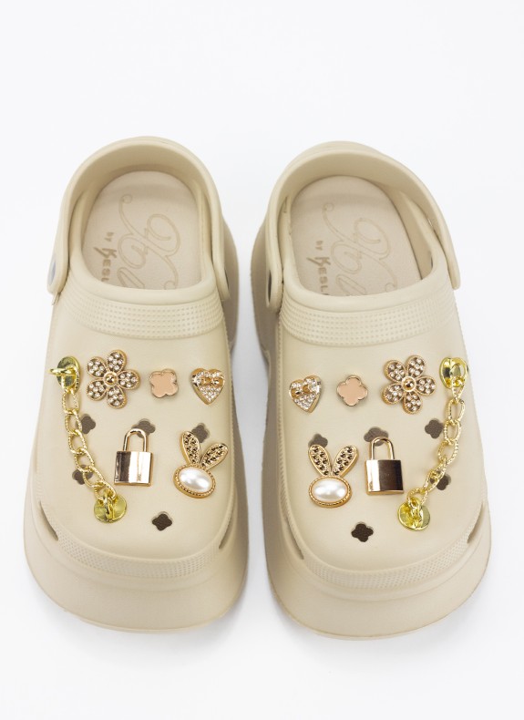 Zueco Keslem G2439 beige beige beige