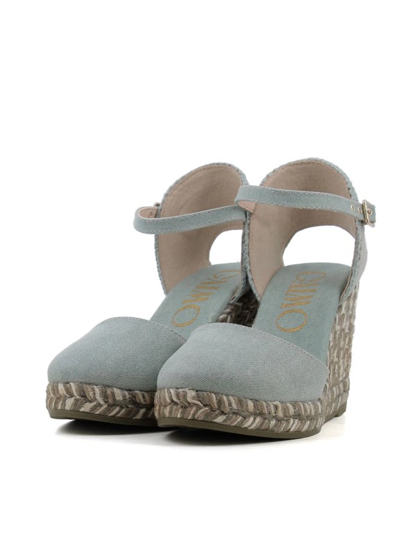 Espadrilles GAIMO couleur sauge pour femme
