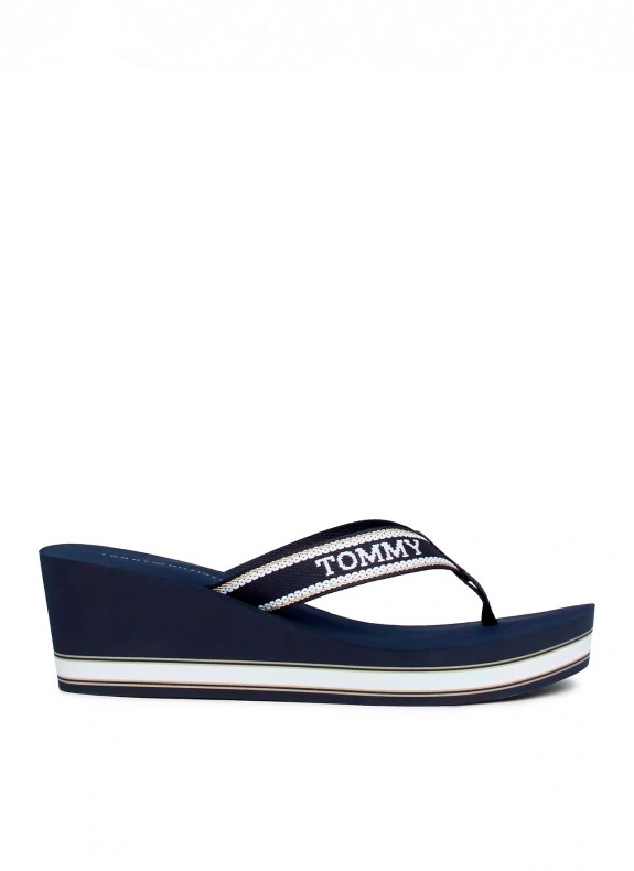 Chanclas Tommy Hilfiger Wedge Beach Sandal marino