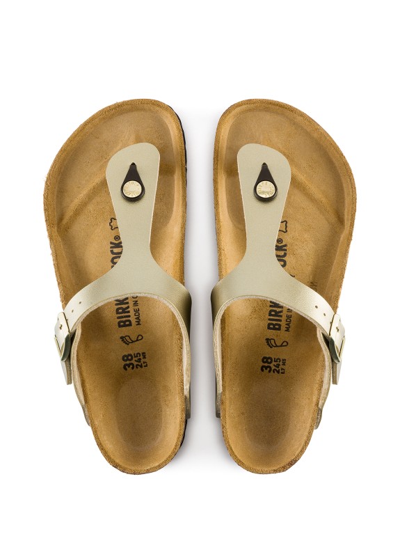 Sandalia Birkenstock Gizeh ouro