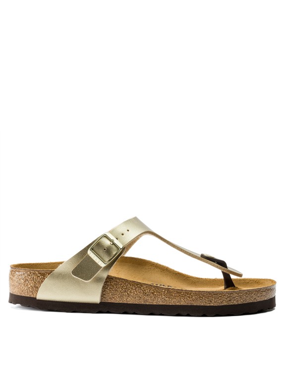 Sandalia Birkenstock Gizeh ouro
