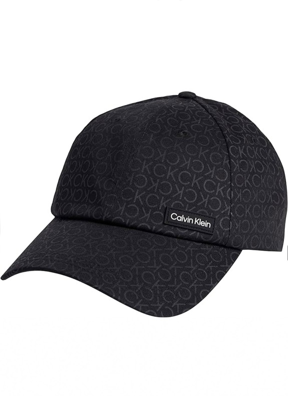 Gorra Calvin Klein Essential Patch BB Cap Mono preto