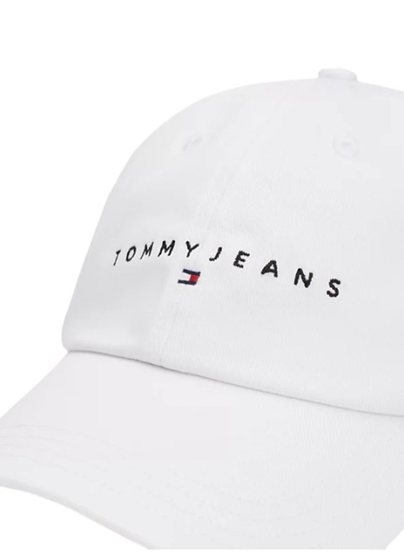 Gorra Tommy Hilfiger Tjm Linear Logo 6-Panel cap blanco
