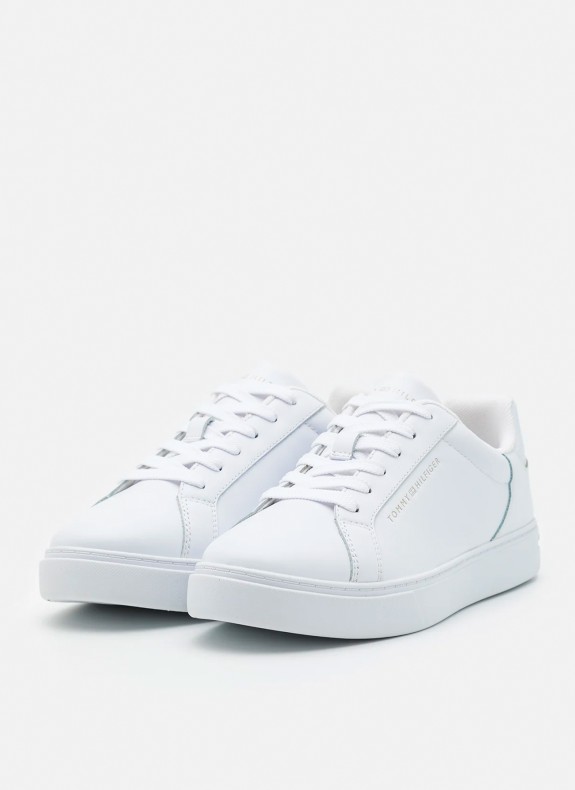 Tommy Hilfiger Essential Court Sneaker weiße Pantoffeln