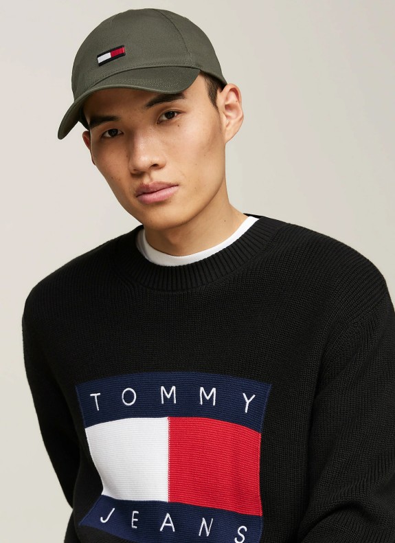 Gorra Tommy Hilfiger Tjm Elongated Flag 5 Panel Cap kaki