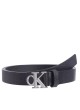 Cinturón Calvin Klein Mono Plaque Lthr Belt 25mm Pb negro